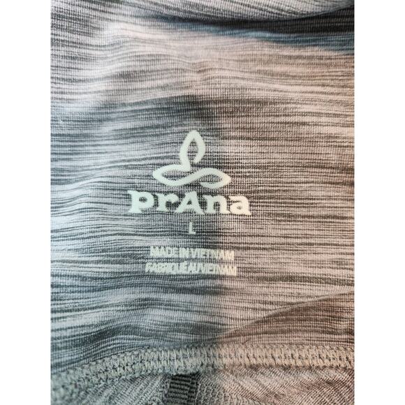 prAna Women’s Gray Yoga Leggings Large High Waist Crop Activewear Stretch - Picture 3 of 6